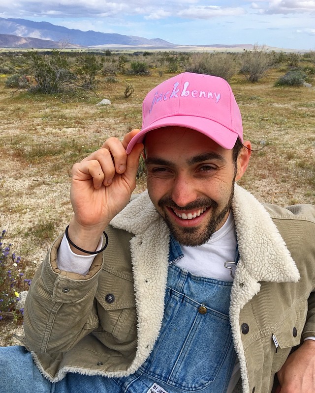 #tbt jack modeled our hats in the anza borrego desert 🌵 have u got yours yet? they come in pink (pictured), black, white, and stone 💖 eager to share the next venue we're bringing the hats! 📷: @microblessings